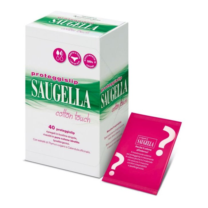 Saugella Proteggislip in Cotone Ipoallergenico con Azione Antiodore 40 Pezzi - Saugella