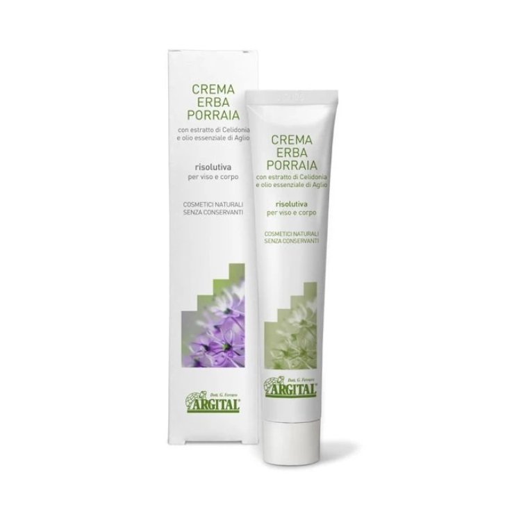 Crema Erba Porraia per Porri Verruche e Condilomi con Oli Essenziali e Argilla Verde 30ml - Argital