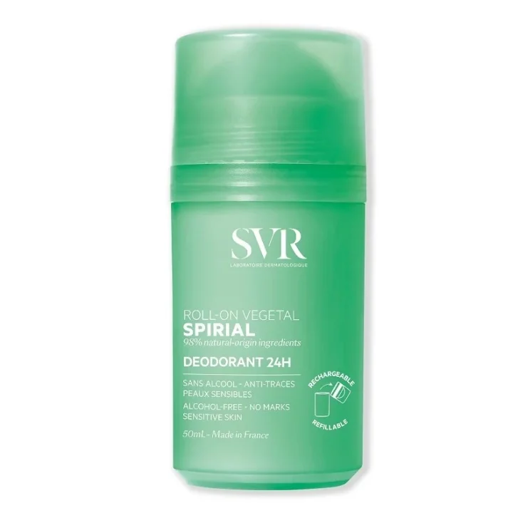 Spiral Roll-On Deodorante 98% Ingredienti Naturali Pelli Sensibili 50ml - SVR Spiral Roll-On Deodorante 98% Ingredienti Naturali Pelli Sensibili 50ml - SVR