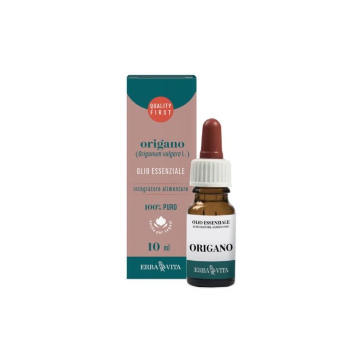 Origano Olio Essenziale 100% Puro per Benessere Gastrointestinale 10 ml - Erba Vita Origano Olio Essenziale 100% Puro per Benessere Gastrointestinale 10 ml - Erba Vita