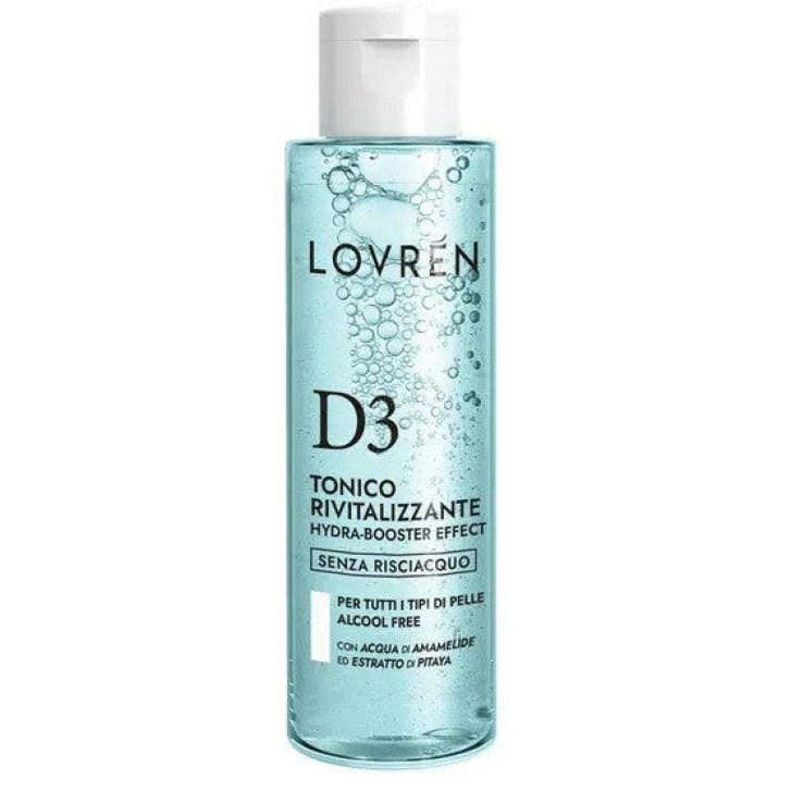 Lovren D3 Tonico Rivitalizzante con Estratto di Pitaya, Acqua di Amamelide e Acido Glicolico 100 ml - Lovren