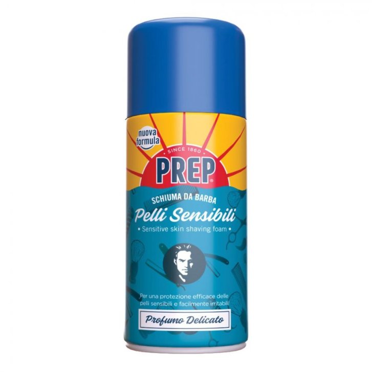 Prep Schiuma Da Barba Per Pelli Sensibili Riduce Arrossamenti 300ml - Prep Prep Schiuma Da Barba Per Pelli Sensibili Riduce Arrossamenti 300ml - Prep