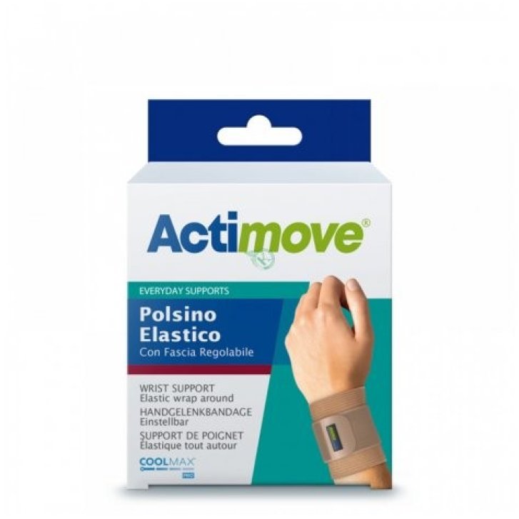 Actimove Polsino Elastico con Fascia Regolabile Supporto per Polso 14-20 cm - Actimove