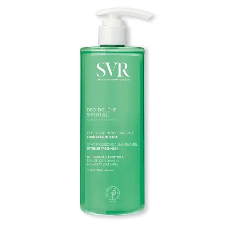 Spirial Deo Douche Gel Detergente Deodorante Freschezza Intensa 400 ml - SVR