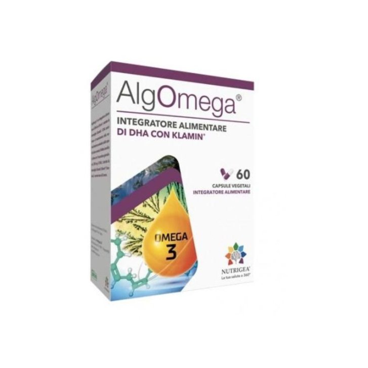 Algomega Integratore Alimentare con DHA e Klamin 60 Capsule - Nutrigea
