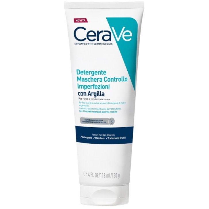 Cerave Detergente Maschera Controllo Imperfezioni con Acido Salicilico 118 ml - Cerave
