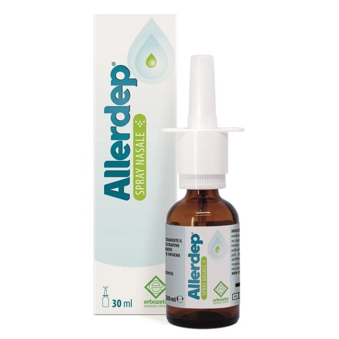 Allerdep Spray Nasale Dispositivo Medico per Rinite Allergica e Sinusite 30 ml - Erbozeta Allerdep Spray Nasale Dispositivo Medico per Rinite Allergica e Sinusite 30 ml - Erbozeta