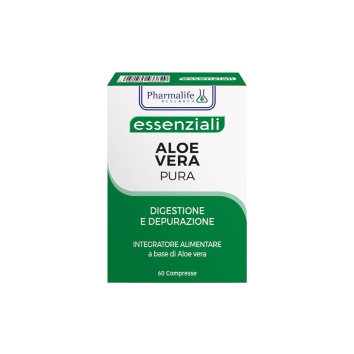 Aloe Vera Pura Integratore per Transito Intestinale e Funzione Digestiva 60 Compresse - Pharmalife Research