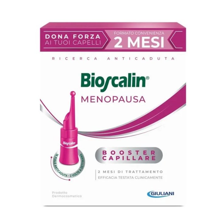 Bioscalin Menopausa Booster Capillare Anticaduta con Acido Maslinico e Chromafend 16 Fiale da 3,5 ml - Giuliani