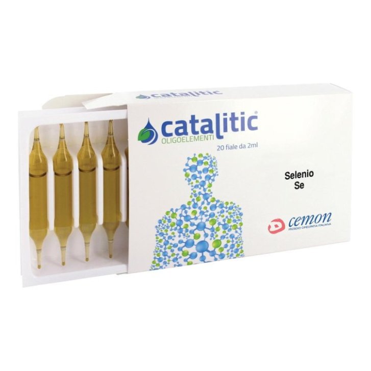Catalitic Oligoelementi Selenio Se Integratore per Sistema Immunitario e Tiroide 20 Fiale da 2ml - Cemon