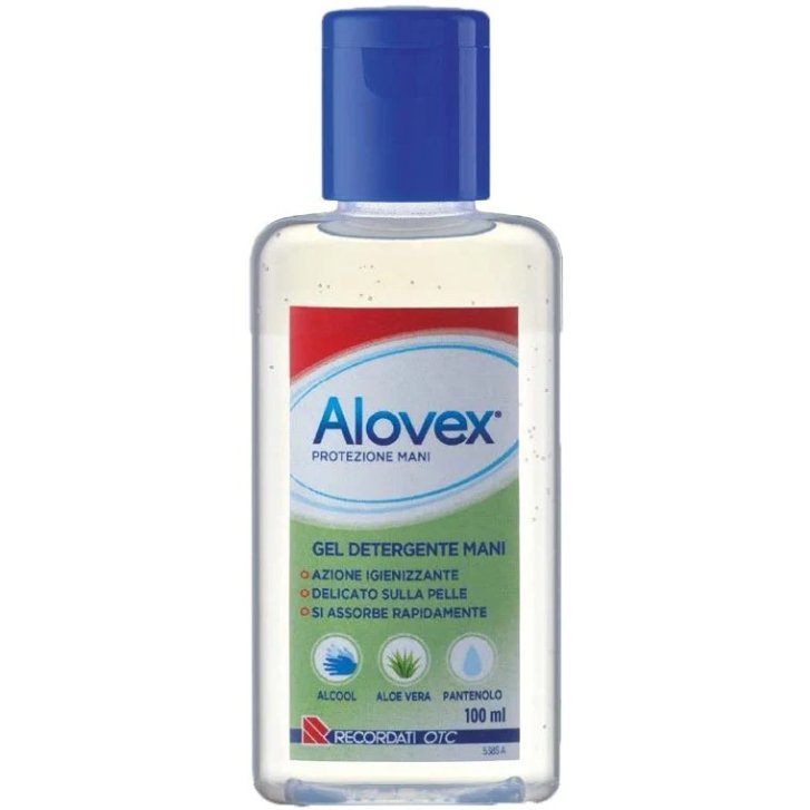 Alovex Protezione Mani Gel Detergente Igienizzante con Aloe Vera e Pantenolo 100 ml - Alovex