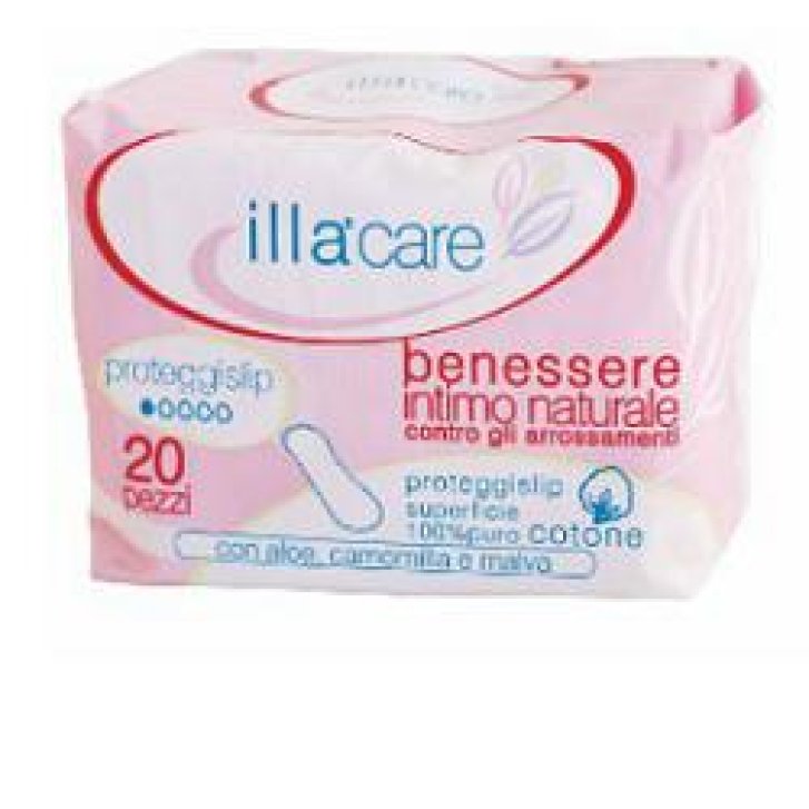 Illa Care Proteggislip con Cotone Non Sbiancato e Estratti di Aloe, Camomilla e Malva 20 Pezzi - ILLA Illa Care Proteggislip con Cotone Non Sbiancato e Estratti di Aloe, Camomilla e Malva 20 Pezzi - ILLA