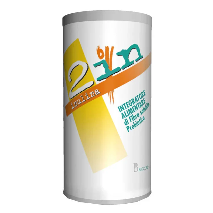 2in Inulina Prebiotico Integratore con Fibra Solubile 200g - Biocure 2in Inulina Prebiotico Integratore con Fibra Solubile 200g - Biocure