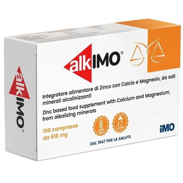 Alkimo Integratore Alimentare con Zinco Calcio e Magnesio 100 Compresse - IMO