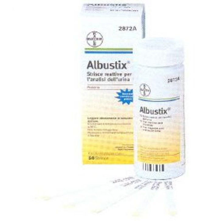 Striscia Reattiva Albustix per Ricerca Proteine nelle Urine 50 Pezzi - Albustix