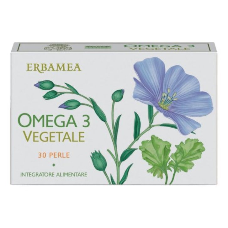 Omega 3 Vegetale Integratore con DHA e EPA 30 Capsule Veg - Erbamea