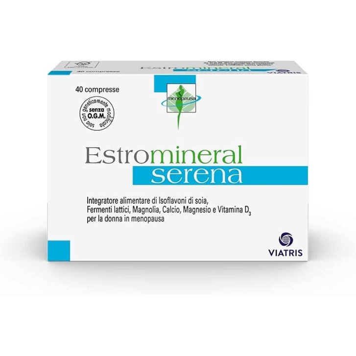 Estromineral Serena Integratore Alimentare con Isoflavoni di Soia e Fermenti Lattici 40 Compresse - Meda Pharma SpA