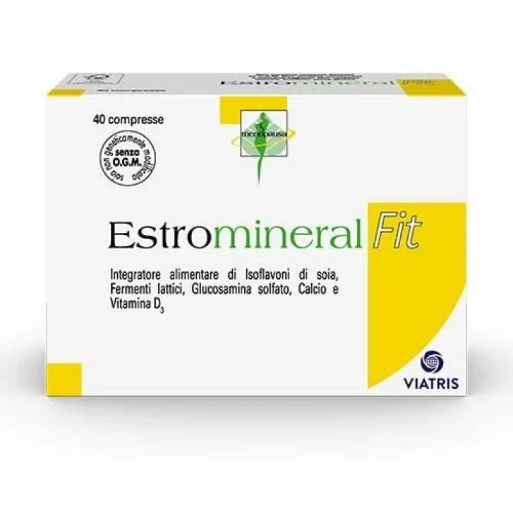 Estromineral Fit Integratore per la Menopausa con Isoflavoni di Soia e Calcio 40 Compresse - Meda Pharma