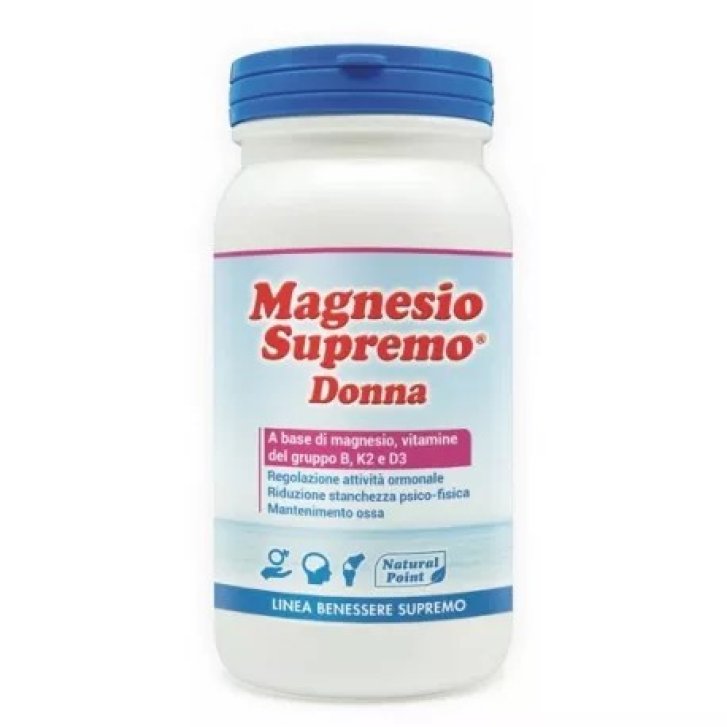 Magnesio Supremo Donna Integratore Alimentare con Vitamine B D K 150 g - Natural Point