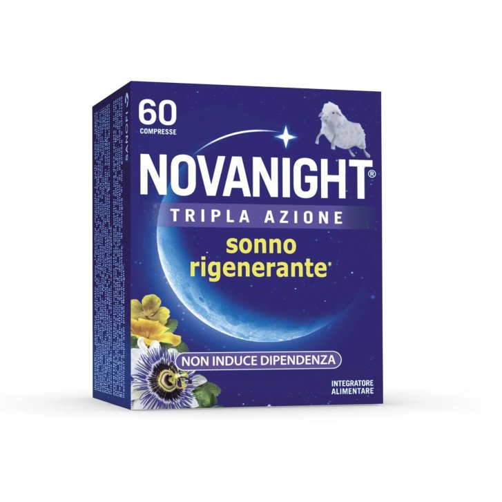 Novanight Integratore per il Sonno con Melatonina e TriNOVA COMPLEX 30 Compresse - OPELLA HEALTHCARE ITALY Srl Novanight Integratore per il Sonno con Melatonina e TriNOVA COMPLEX 30 Compresse - OPELLA HEALTHCARE ITALY Srl