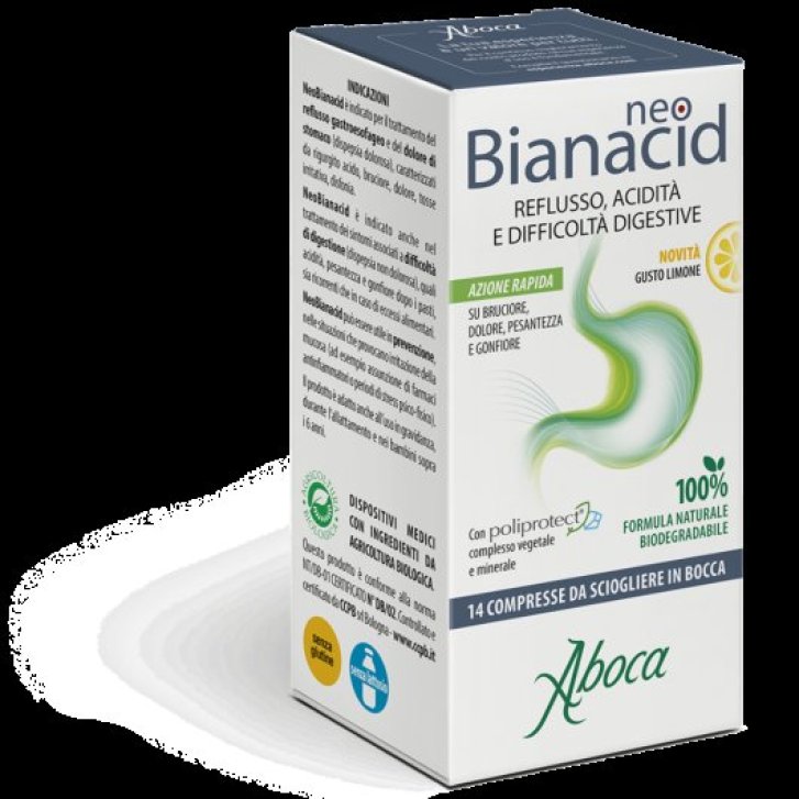 Neobianacid Dispositivo Medico con Poliprotect per Reflusso e Digestione 14 Compresse - Neobianacid Neobianacid Dispositivo Medico con Poliprotect per Reflusso e Digestione 14 Compresse - Neobianacid