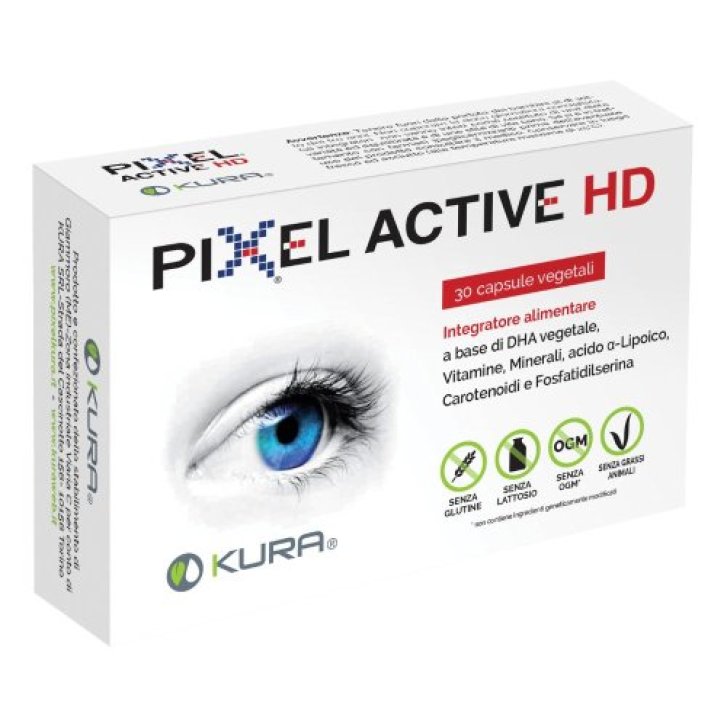 Pixel Active Hd Integratore Alimentare con Dha Vegetale Carotenoidi e Vitamine 30 Capsule Vegetali - Kura