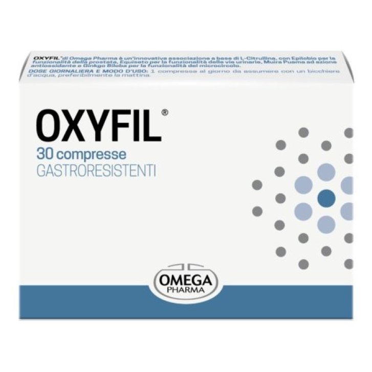 Oxyfil Integratore per la Prostata e le Vie Urinarie 30 Compresse - Omega Pharma