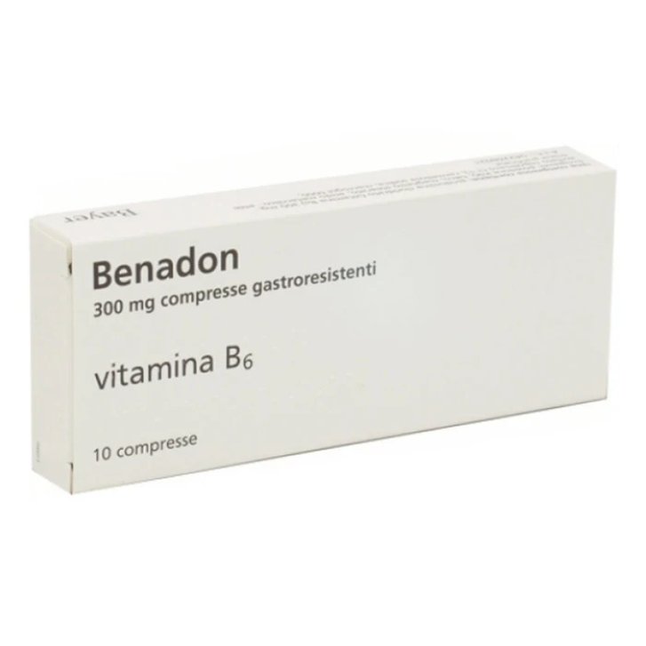 Benadon 300 mg Compresse Gastroresistenti Vitamina B6 10 Compresse - Benadon