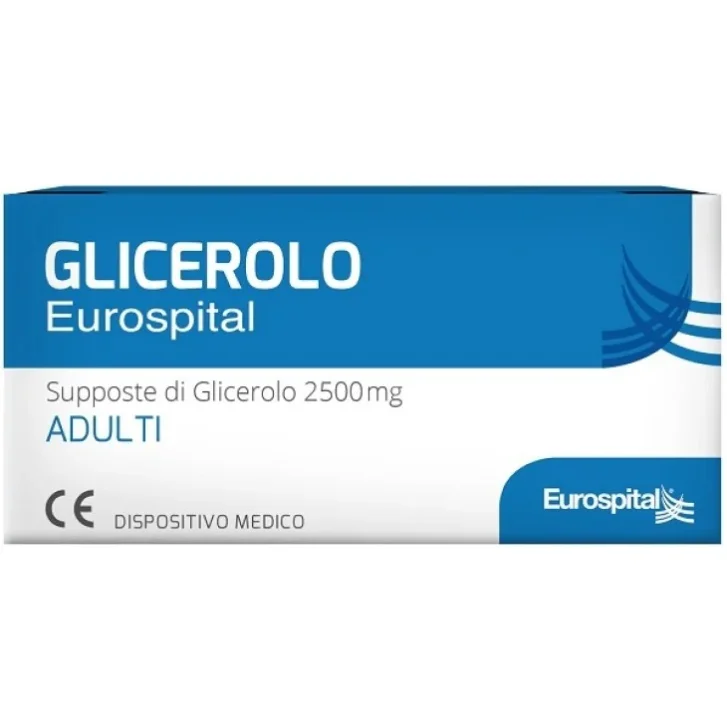 Supposte Glicerolo Ad 18pz Dispositivo Medico per Stitichezza Occasionale 18 Supposte da 2.500 mg - Eurospital Supposte Glicerolo Ad 18pz Dispositivo Medico per Stitichezza Occasionale 18 Supposte da 2.500 mg - Eurospital