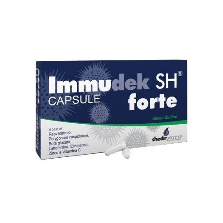 Immudek SH Forte Integratore per Difese Immunitarie con Echinacea Zinco e Vitamina C 15 Capsule - Shedir Pharma Immudek SH Forte Integratore per Difese Immunitarie con Echinacea Zinco e Vitamina C 15 Capsule - Shedir Pharma