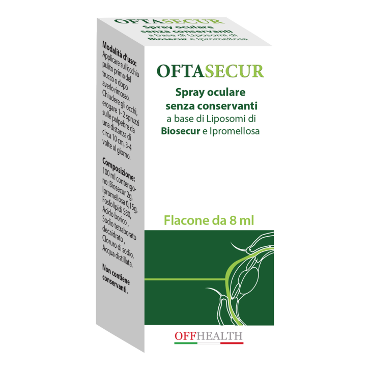 Oftasecur Biosecur Spray Oculare Protettivo e Lenitivo 8 ml - Offhealth Oftasecur Biosecur Spray Oculare Protettivo e Lenitivo 8 ml - Offhealth
