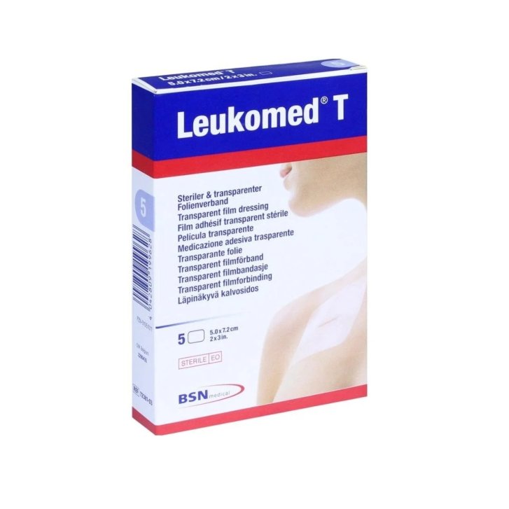 Leukomed T Medicazione Adesiva Trasparente Sterile 7,2x5 cm 5 Pezzi - Essity Italy SpA