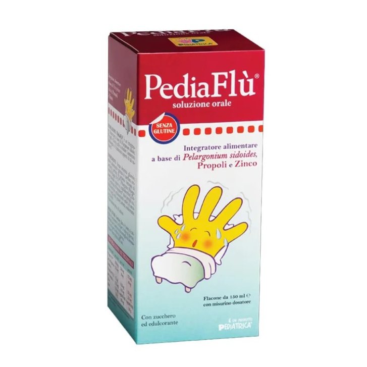 Pediaflù Integratore Alimentare con Pelargonium Sidoides Propoli e Zinco 150ml - Pediatrica