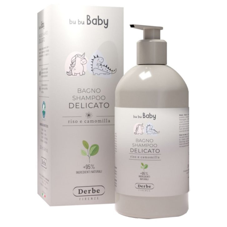 Bu Bu Baby Bagno Shampoo Delicato con Proteine di Riso e Camomilla 250 ml - Derbe