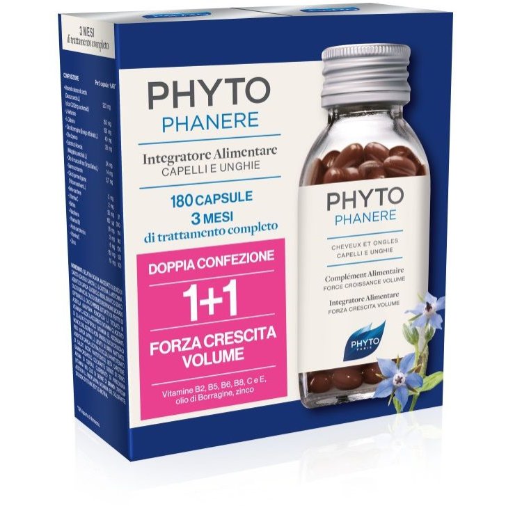 Phyto Phytophanere Integratore per Capelli e Unghie Rinforzante 90 + 90 Capsule - Phyto Paris