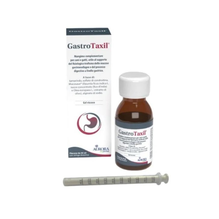 Gastrotaxil Mangime Complementare per Cani e Gatti Supporto Mucose Gastroesofagee 50 ml - Aurora Biofarma