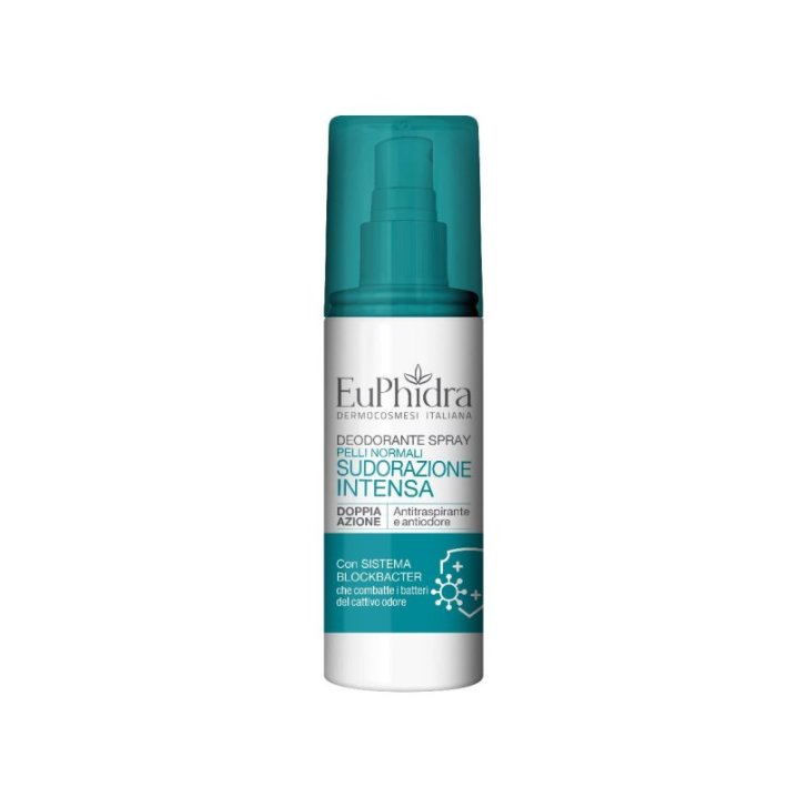 Euphidra Deodorante Spray Sudorazione Intensa Antitraspirante e Antiodore 100ml - Euphidra