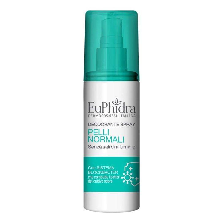 EuPhidra Deodorante Spray Pelli Normali con Sistema Blockbacter 100 ml - Euphidra