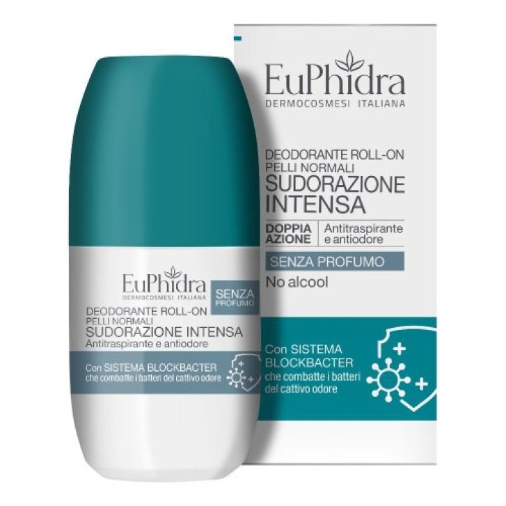 Euphidra Deodorante Roll-On Sudorazione Intensa Senza Profumo 50 ml - ZETA FARMACEUTICI SpA
