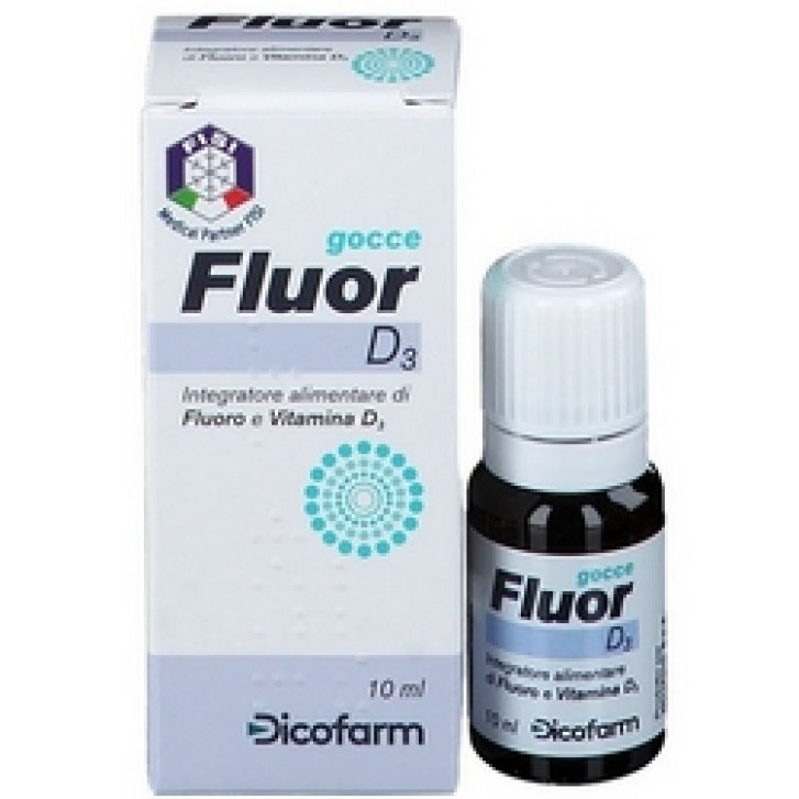 Fluor D3 Integratore con Fluoro e Vitamina D3 10 ml - Dicofarm Fluor D3 Integratore con Fluoro e Vitamina D3 10 ml - Dicofarm