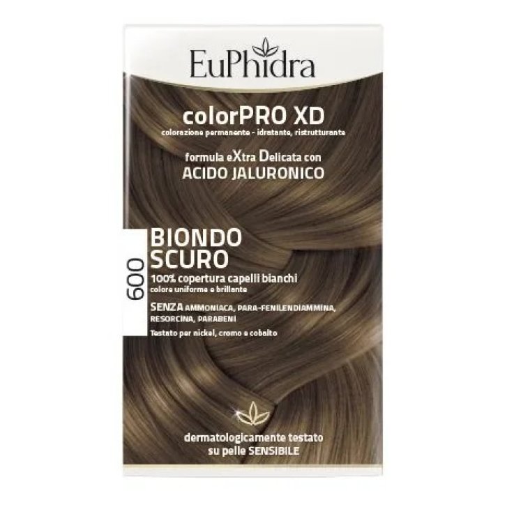 Euphidra Colorpro Xd 600 Biondo Scuro Colorazione Permanente con Acido Ialuronico 50ml - Euphidra