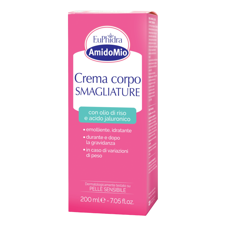 Euphidra Amidomio Crema Corpo Smagliature Elasticizzante e Idratante 200 ml - Euphidra