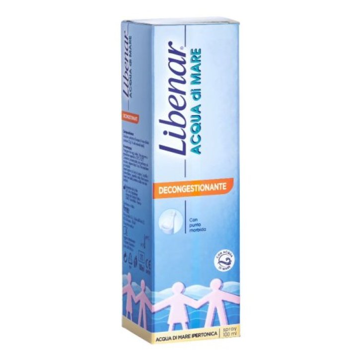 Libenar Spray Iper Decongestionante Acqua di Mare Ipertonica 100 ml - Libenar