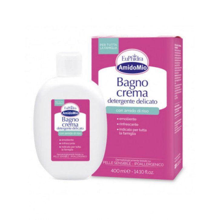 Euphidra Amidomio Bagno Crema Detergente Delicato con Amido di Riso 400 ml - Euphidra