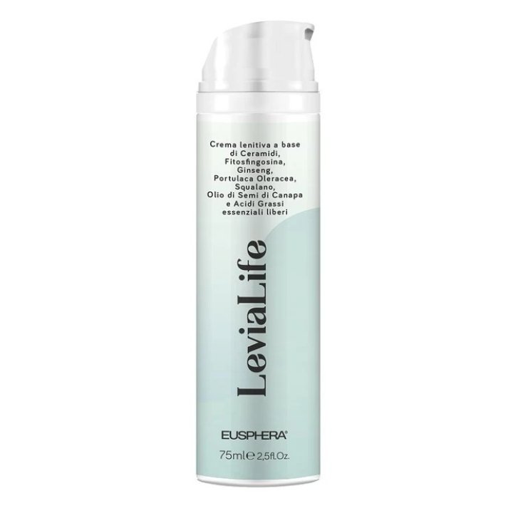 Levialife Crema Lenitiva e Protettiva con Ceramidi e Olio di Canapa 75ml - EUSPHERA