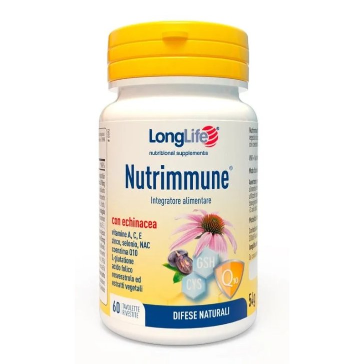 Longlife Nutrimmune Integratore per le Difese Naturali con Vitamine e Minerali 60 Tavolette - Longlife Longlife Nutrimmune Integratore per le Difese Naturali con Vitamine e Minerali 60 Tavolette - Longlife