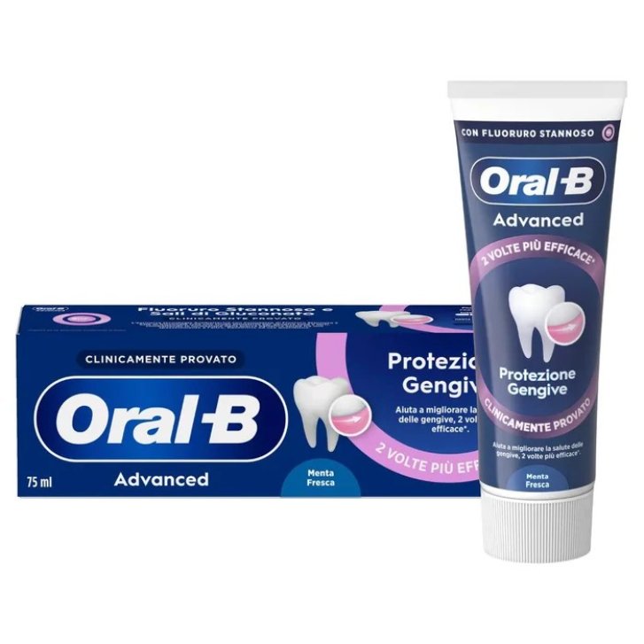 Oral-B Advanced Protezione Gengive Dentifricio Menta Fresca 75 ml - Oral-B