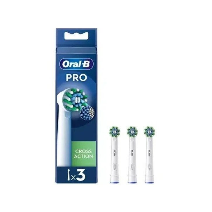 Oral-B Testine Di Ricambio Pro Cross Action Con Setole A X 3 Pezzi - Oral-B