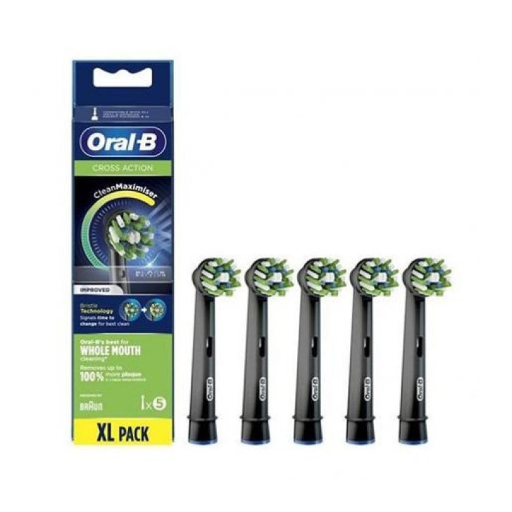 Oral-B Power Refill CrossAction Testine di Ricambio con Setole a 16° 5 Pezzi - Oral-B