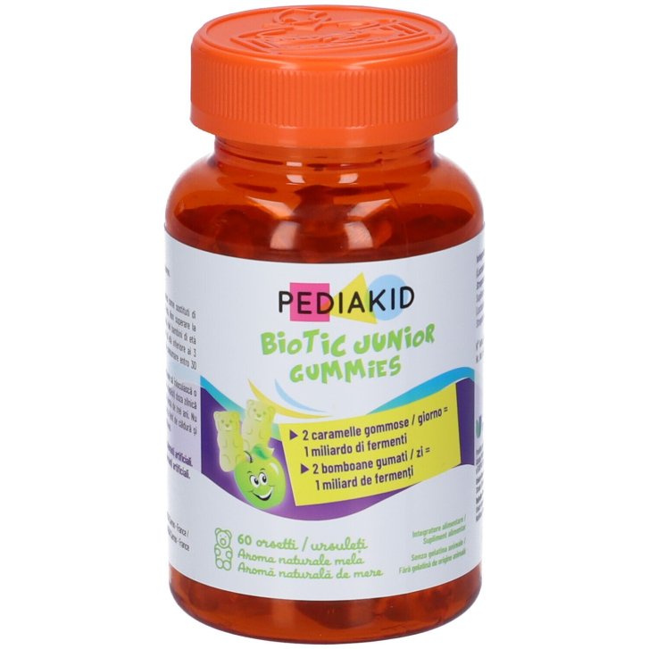 Pediakid Biotic Junior Caramelle Gommose con Fermenti Lattici Tindallizzati 60 Orsetti - Pediakid